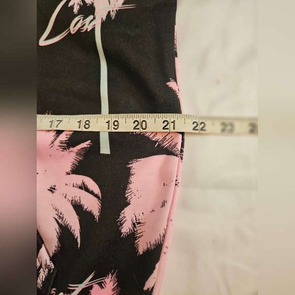 Conspriacy By Wesc Unisex Black And Pink Palm Tree Design Sweatsuit Size M/L - Picture 11 of 16